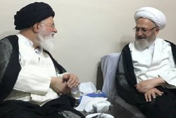 دیدار امام جمعه مشهد با آیات عظام مدرسی و سبحانی