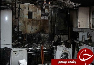 حریق آبگرمکن دیواری منزل مسکونی در محله اسد آبادی خرم آباد
