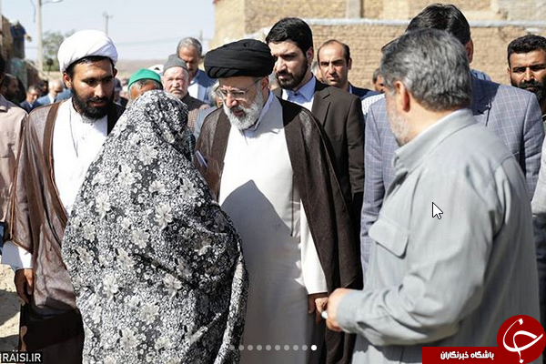 حضور رئیسی در بین مردم روستای محروم کلاته منار +تصاویر
