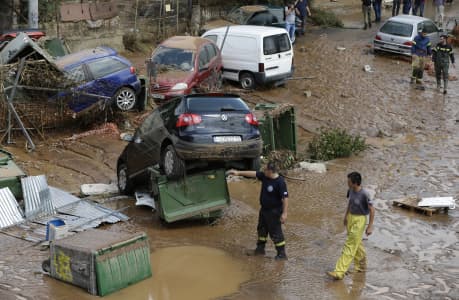 وقوع سیل در بخش&zwnj;هایی از پایتخت یونان