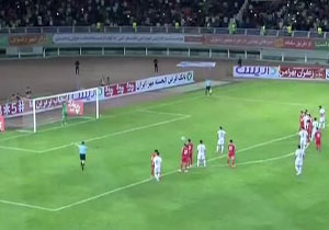 گل اول پرسپولیس در برابر پدیده +فیلم