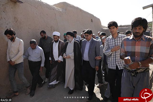 حضور رئیسی در بین مردم روستای محروم کلاته منار +تصاویر
