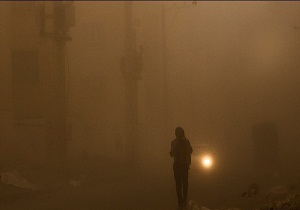 غبار رقیق سطح شهر کرمانشاه را فرا می گیرد
