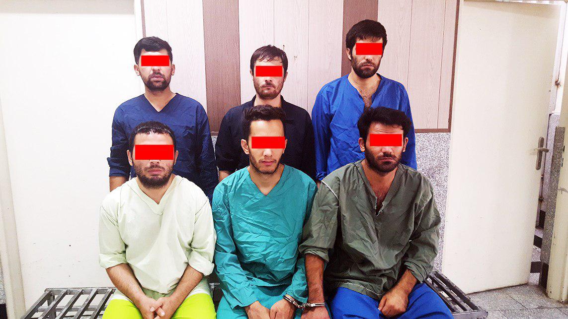 گروه 6 سارق خشن منهدم شد + عکس