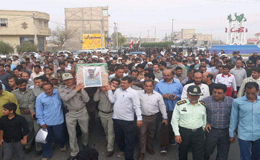 تشییع پیکر محیط بان مهدی احمدی نیک در قلعه گنج