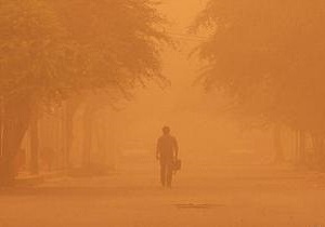 جولان گرد و غبار بیش از حدمجاز در اندیمشک