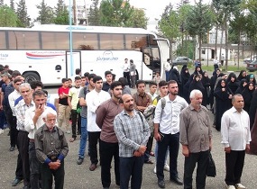 اعزام بسیجیان رضوانشهری به مناطق عملیاتی شمال غرب کشور