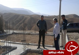 بازدید از دبستان در حال ساخت در باغملک