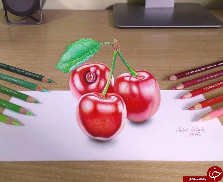نقاشی های سه بعدی این هنرمند غیر قابل تصور است +تصاویر