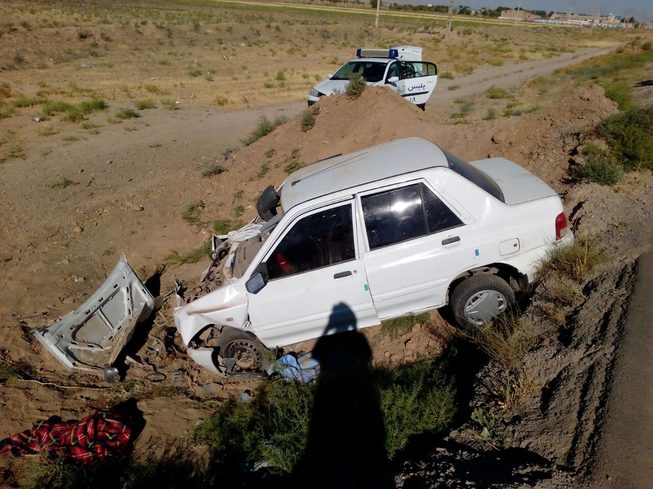 واژگونی خودرو در محور فاروج - قوچان