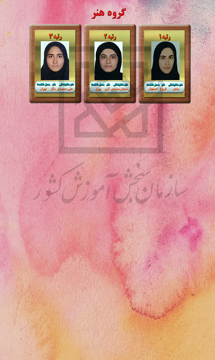 اسامی نفرات برتر کنکور سراسری ۹۷ اعلام شد + مشخصات
