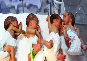 نتایج سونوگرافی سه قلو،موقع تولد چهار قلو!