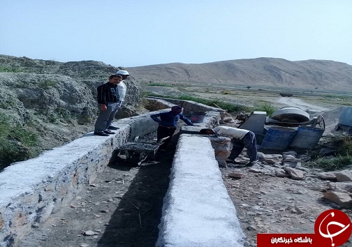 انتقال آب کشاورزی با بهسازی کانال های آبیاری در میداود