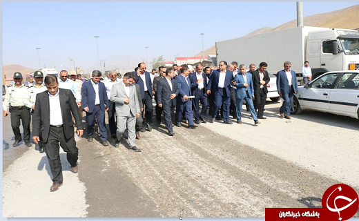بازدید مشاور،معاون اول رئیس جمهور از پایانه مرزی تمرچین+تصاویر
