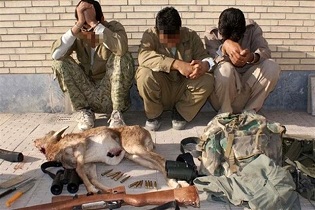 دستگیری یک گروه شکارچی متخلف در چادگان
