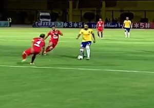 گل اول صنعت نفت آبادان به پرسپولیس +فیلم