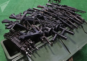 کشف سلاح و مهمات ساخت آمریکا و رژیم صهیونیستی در قنیطره سوریه