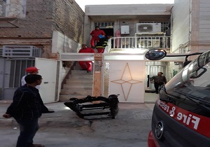 آتش سوزی یک باب منزل مسکونی