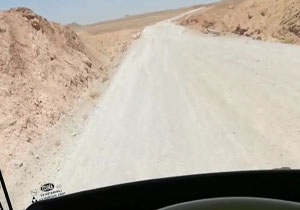 گلایه شهروندان کرمانی از وضعیت نامناسب جاده در نوق + فیلم