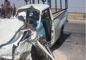 واژگونی وانت در محور جعفریه قم ۱ کشته برجای گذاشت