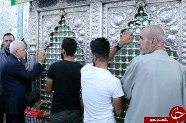 ظریف در مرقد مطهر حضرت زینب (س) حضور یافت + عکس