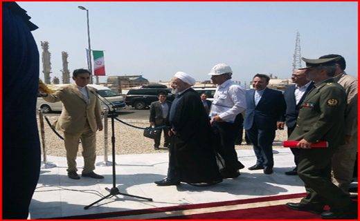 رئیس&zwnj;جمهور سه طرح پتروشیمی را در عسلویه افتتاح کرد