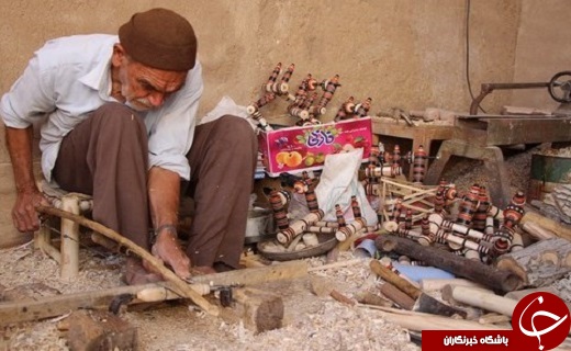 خراطی هنر صنعت سنتی و قدیمی میبد روبه فراموشی است/ هنرصنعت خراطی به خاطره ها پیوست