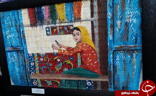 نمایشگاه نقاشی و صنایع دستی  باور در بافق گشایش یافت +تصویر