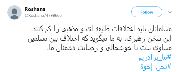 #نحن_ اخوه پاسخ کاربران به تفرقه افکنان میان ایران و عراق + تصاویر