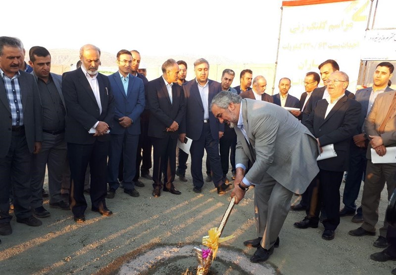 عملیات احداث پست ۲۳۰.۶۳ کیلوولت کامیاران با حضور وزیر نیرو آغاز شد+تصاویر