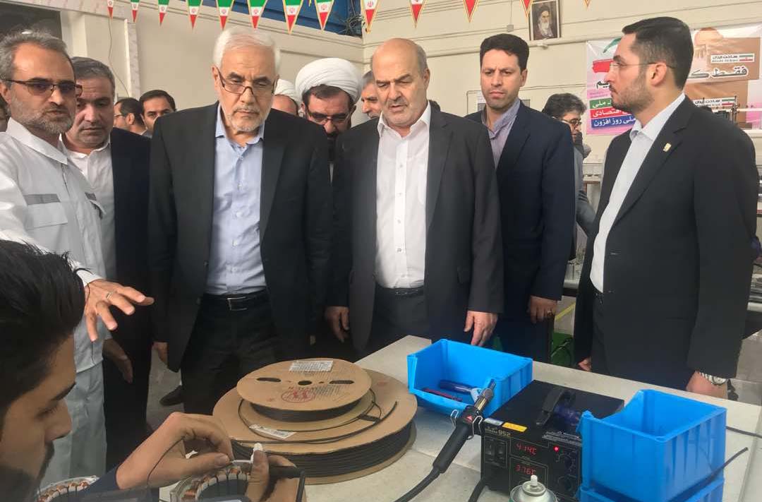 افتتاح خط تولید موتور پیشرفته الکتریکی مغناطیس در سازمان صنایع دریایی وزارت دفاع