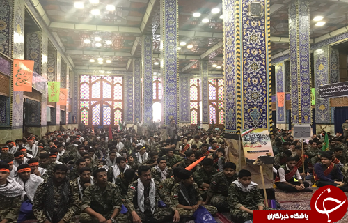 گردهمایی بسیجیان ناحیه مرکزی ثارالله و روح الله یزد در پایگاه انقلاب