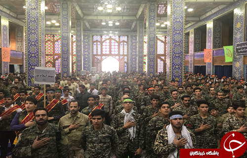 گردهمایی بسیجیان ناحیه مرکزی ثارالله و روح الله یزد در پایگاه انقلاب