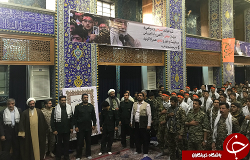 گردهمایی بسیجیان ناحیه مرکزی ثارالله و روح الله یزد در پایگاه انقلاب