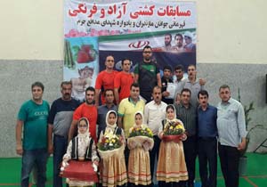 پایان رقابت های کشتی آزاد جوانان مازندران