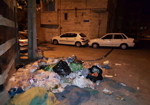 چهره ناخوشایند زباله در خیابان‌های شهرک دولت‌آباد + فیلم