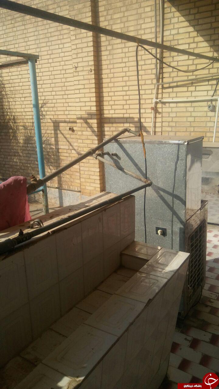 اوضاع نامناسب بهداشت مدرسه در مسجد سلیمان + تصاویر