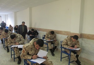 سربازان وظیفه آزمون مهارتی دادند