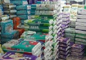 کشف انبار بزرگ مواد سلولزی پوشک در بروجرد
