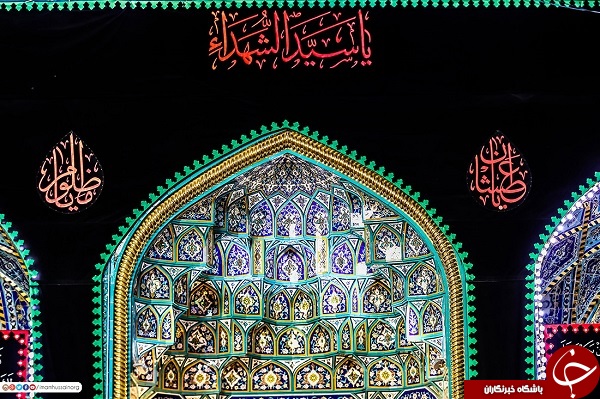 حرم امام حسین&zwnj;(ع) در کربلا سیاه&zwnj;پوش شد+عکس