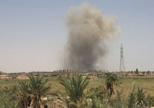 انهدام ۳ انبار تسلیحاتی در جنوب فلوجه عراق