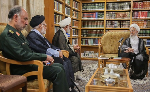 دیدار نماینده ولی فقیه در سپاه با آیت&zwnj;الله مکارم شیرازی