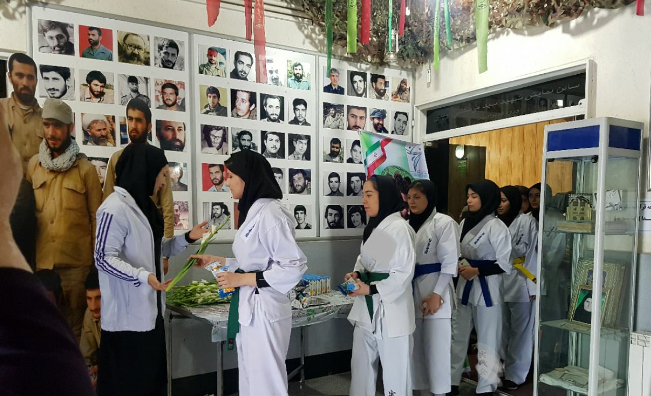 حضور بانوان آشی هاراکاراته در سی وهفتمین سالگرد شهید علی عباسی