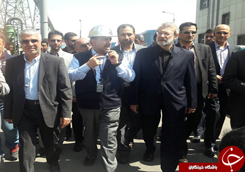لاریجانی از کارخانه فولاد نی ریز بازدید کرد