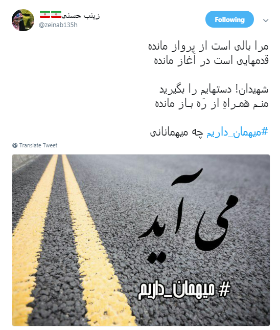 کاربران فضای مجازی با هشتگ #میهمان_داریم به پیشواز شهدا رفتند+تصاویر