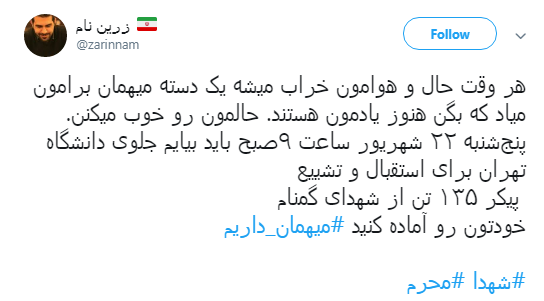 کاربران فضای مجازی با هشتگ #میهمان_داریم به پیشواز شهدا رفتند+تصاویر