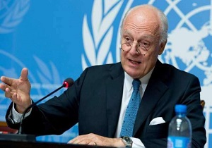 آغاز مذاکرات نمایندگان روسیه، ترکیه و ایران با «دی‌میستورا» در ژنو