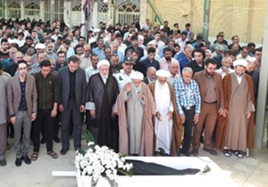 تشییع پیکر امام جمعه سابق دهاقان