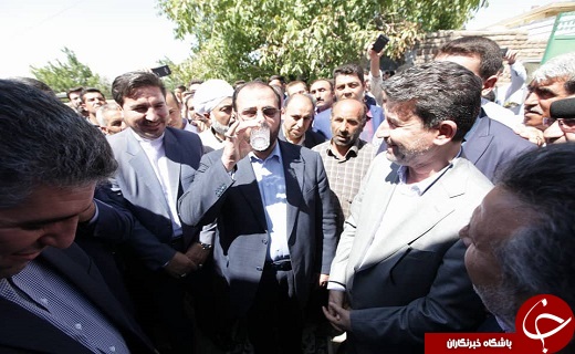 افتتاح طرح&zwnj;های آبرسانی روستایی در روستای زاویه جیک سلماس