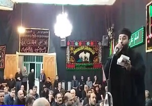 مراسم روضه‌خوانی در مسجد علی بن موسی الرضا (ع) + فیلم